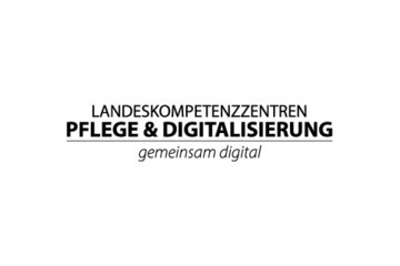Logo Landeskompetenzzentren Pflege & Digitalisierung - gemeinsam digital